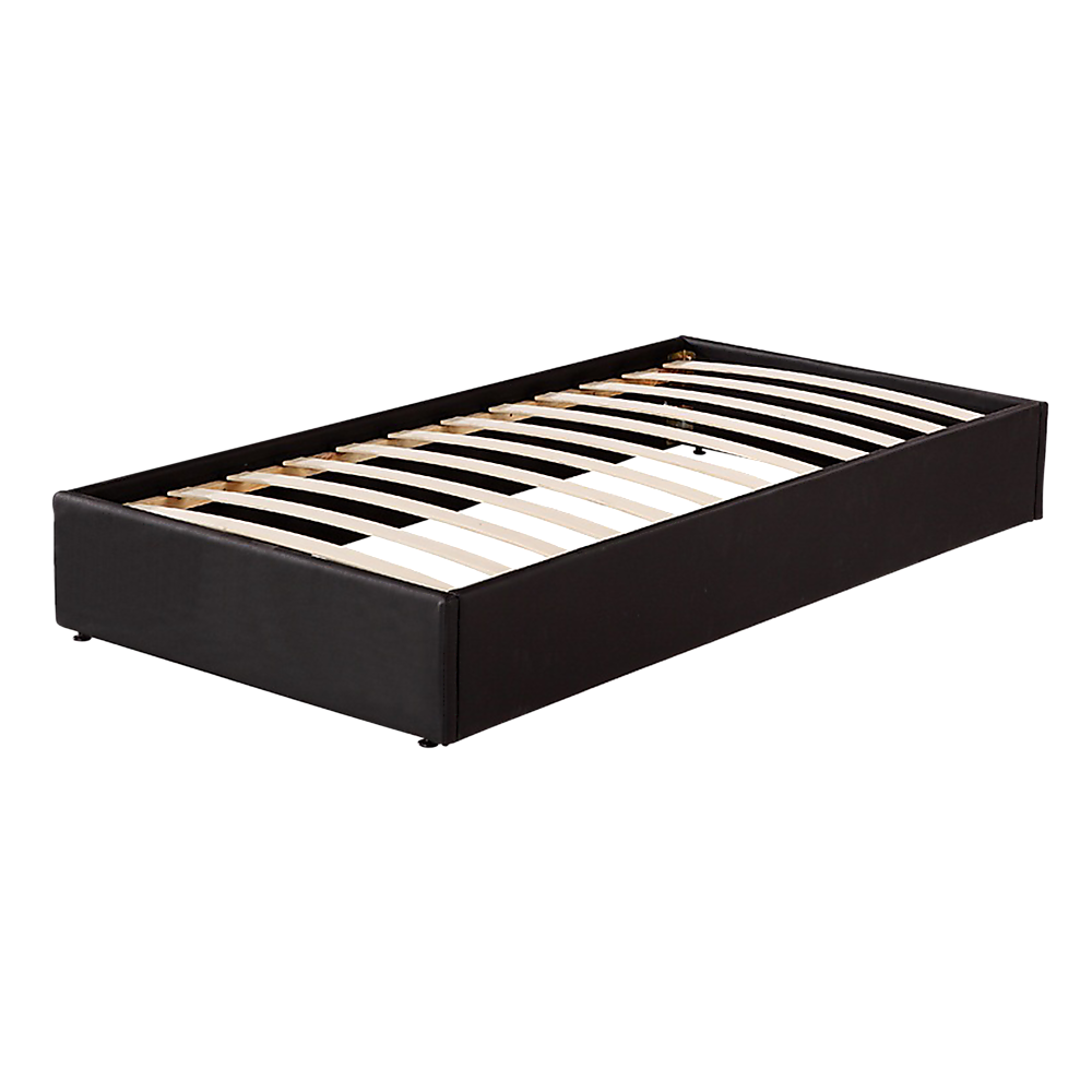 PU Leather Single Bed Ensemble Frame - Cosy Abode