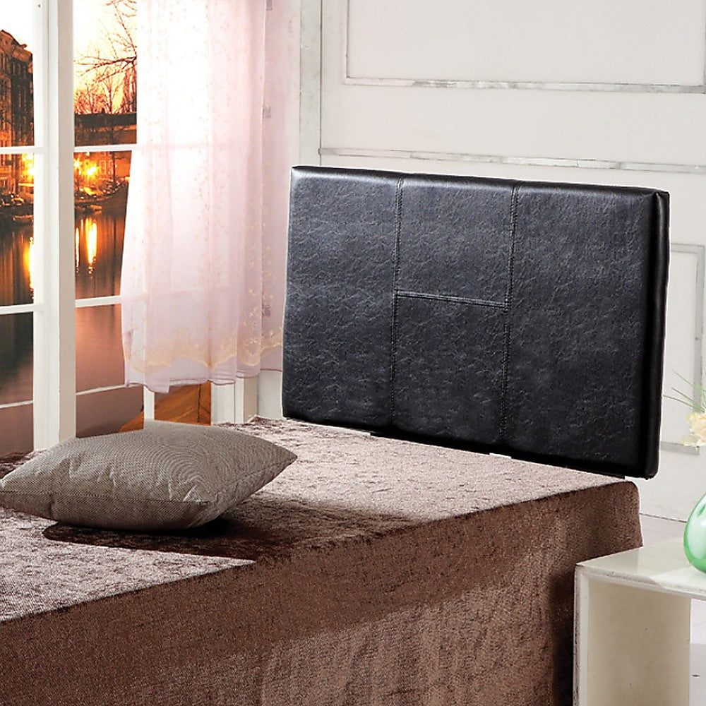 PU Leather Single Bed Headboard Bedhead - Black - Cosy Abode