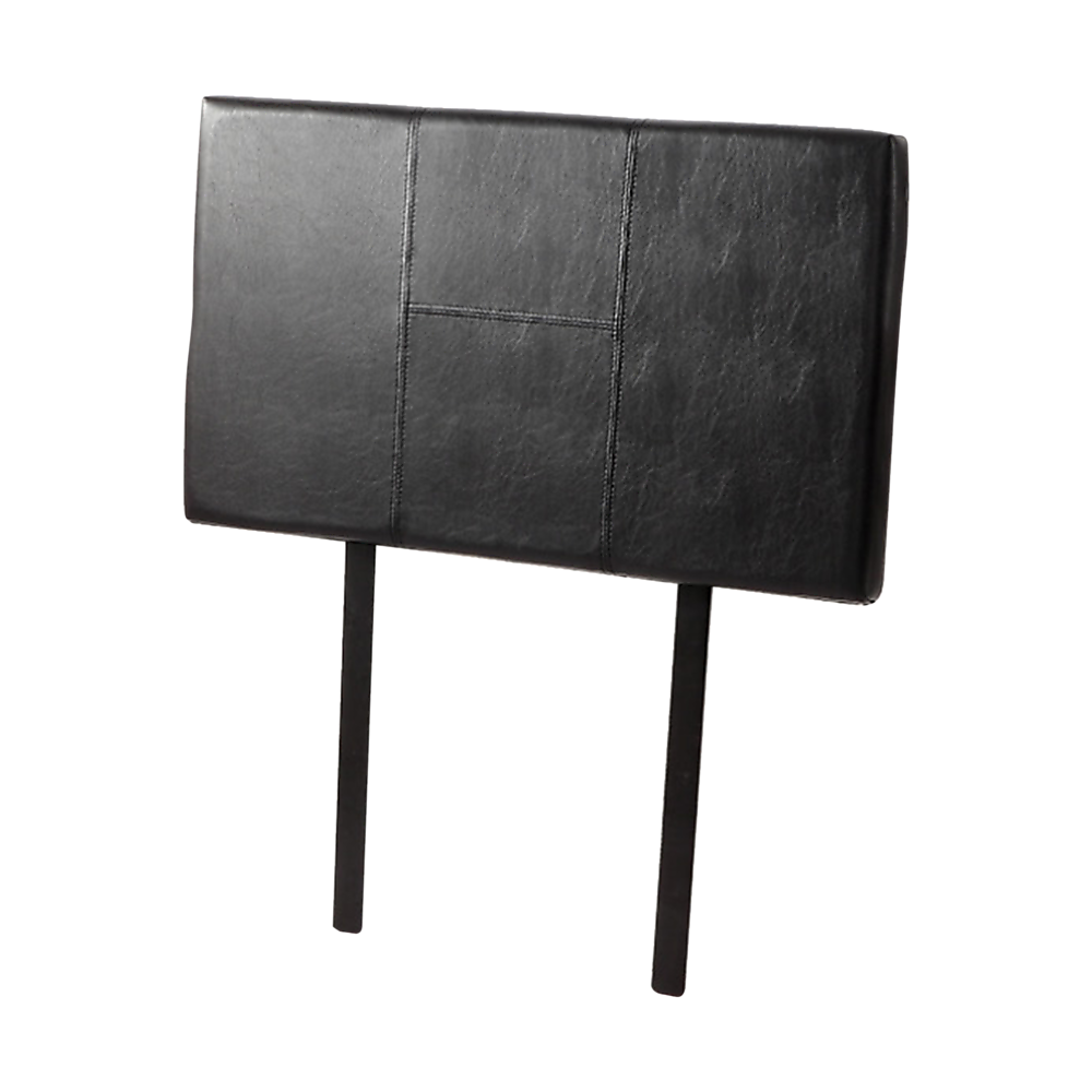 PU Leather Single Bed Headboard Bedhead - Black - Cosy Abode