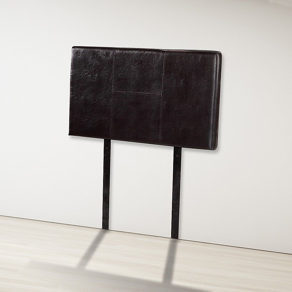 PU Leather Single Bed Headboard Bedhead - Brown - Cosy Abode