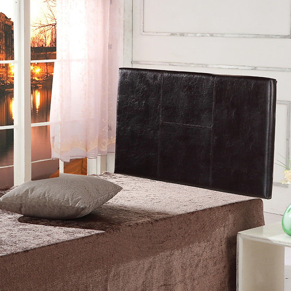 PU Leather Single Bed Headboard Bedhead - Brown - Cosy Abode