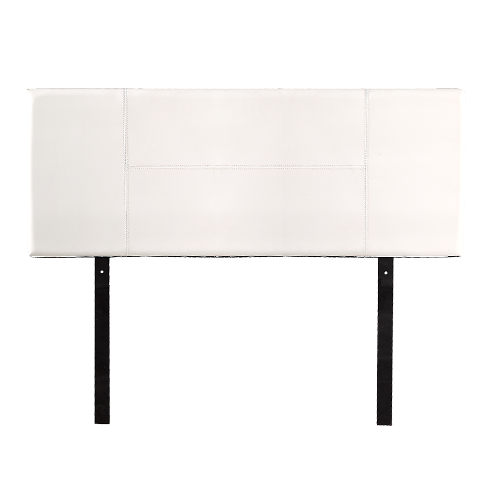 PU Leather Double Bed Headboard Bedhead - White - Cosy Abode