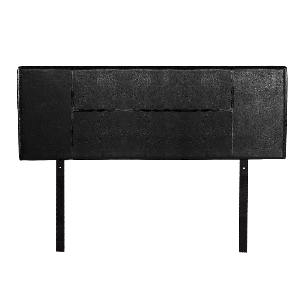 PU Leather Queen Bed Headboard Bedhead - Black - Cosy Abode