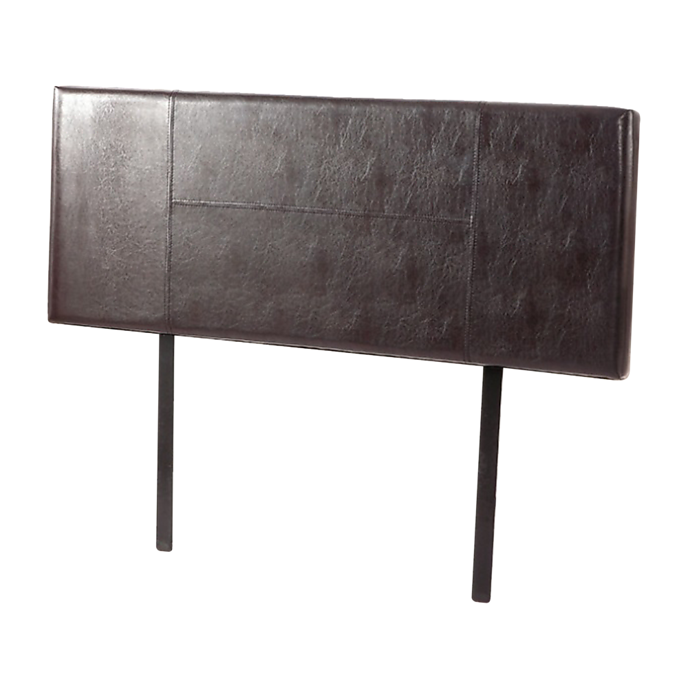 PU Leather Queen Bed Headboard Bedhead - Brown - Cosy Abode