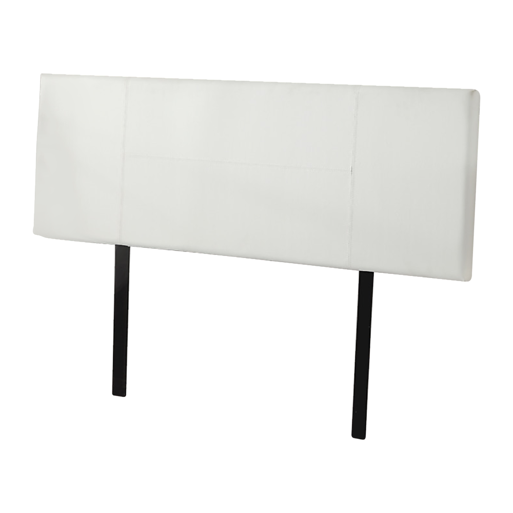 PU Leather Queen Bed Headboard Bedhead - White - Cosy Abode
