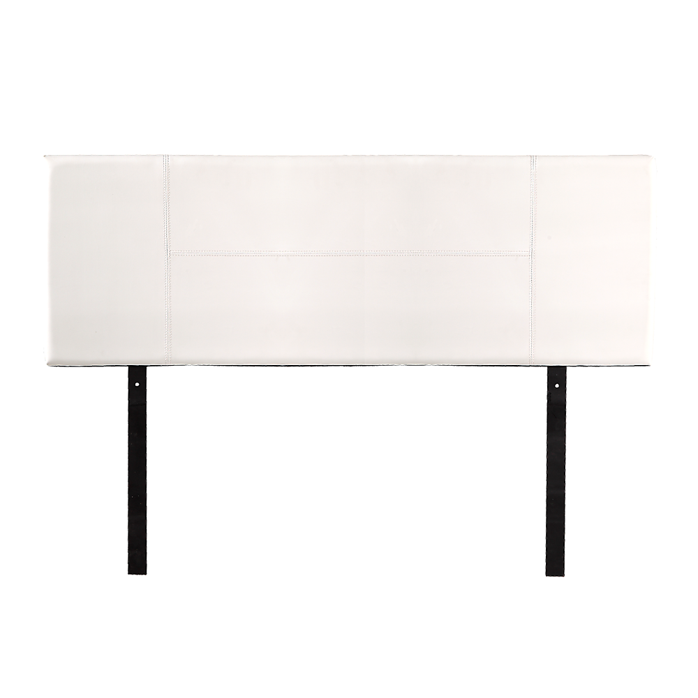 PU Leather Queen Bed Headboard Bedhead - White - Cosy Abode