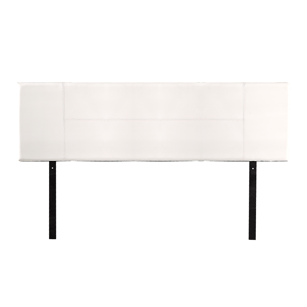 PU Leather King Bed Headboard Bedhead - White - Cosy Abode