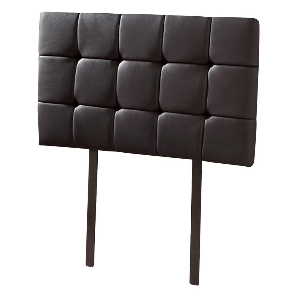 PU Leather Single Bed Deluxe Headboard Bedhead - Black - Cosy Abode