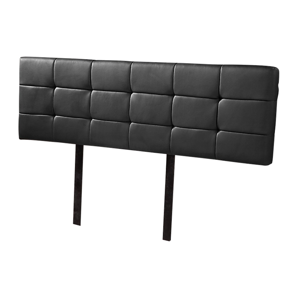 PU Leather King Bed Deluxe Headboard Bedhead - Black - Cosy Abode