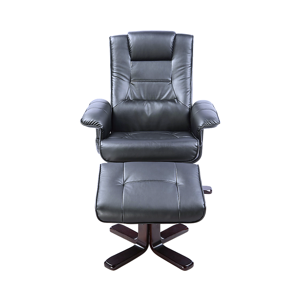 PU Leather Massage Chair Recliner Ottoman Lounge Remote - Cosy Abode