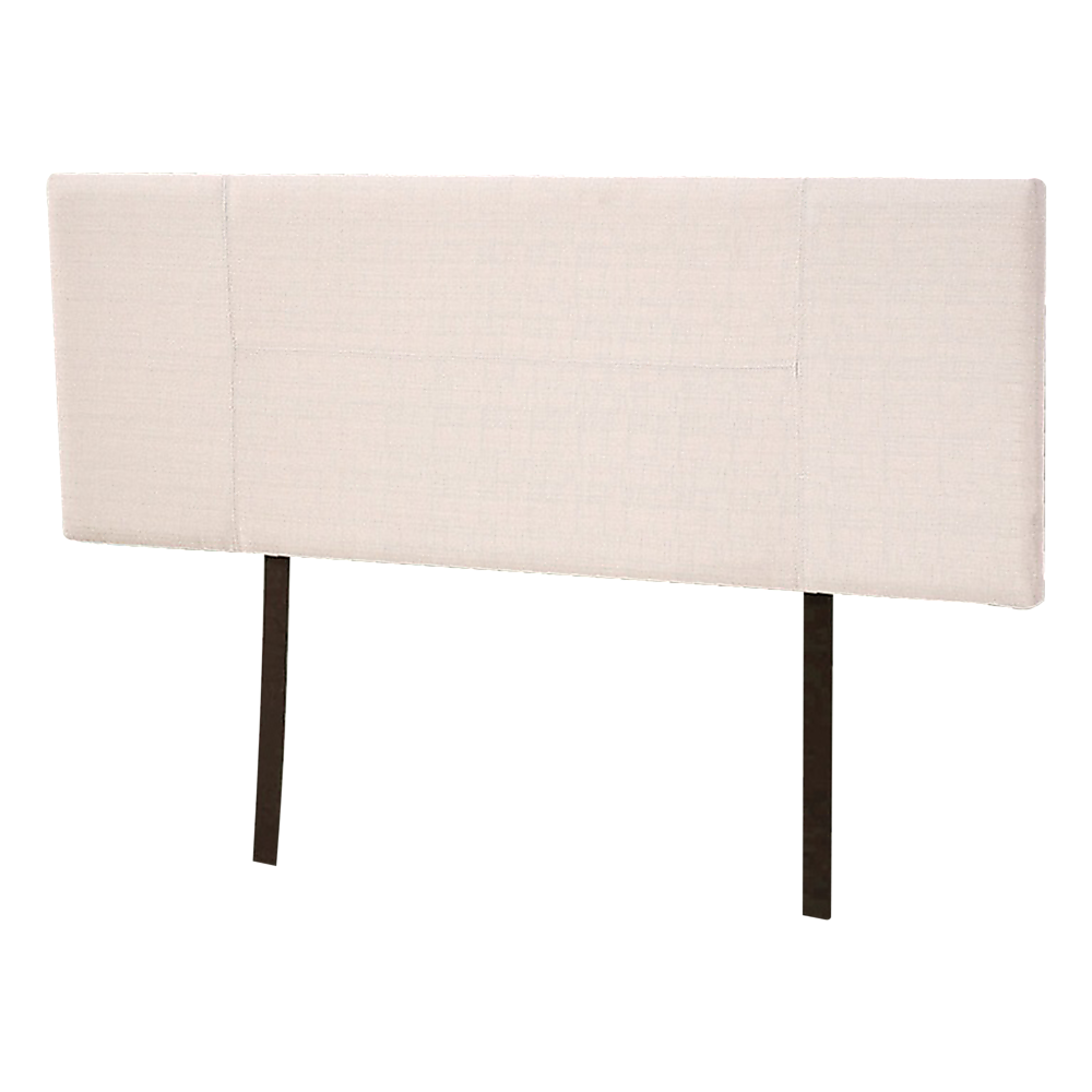 Linen Fabric Queen Bed Headboard Bedhead - Beige - Cosy Abode