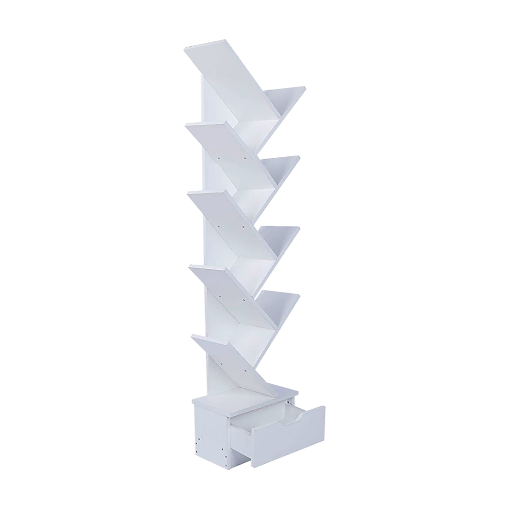 Tree Bookshelf Bookcase Book Organizer 9-Tier Multipurpose Shelf Display Racks - Cosy Abode