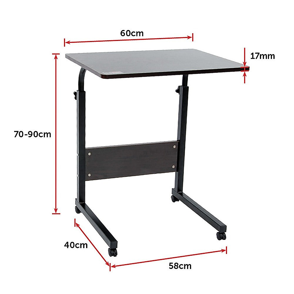 Mobile Laptop Desk Bed Stand Computer Table Adjustable Notebook Bedside Table - Cosy Abode
