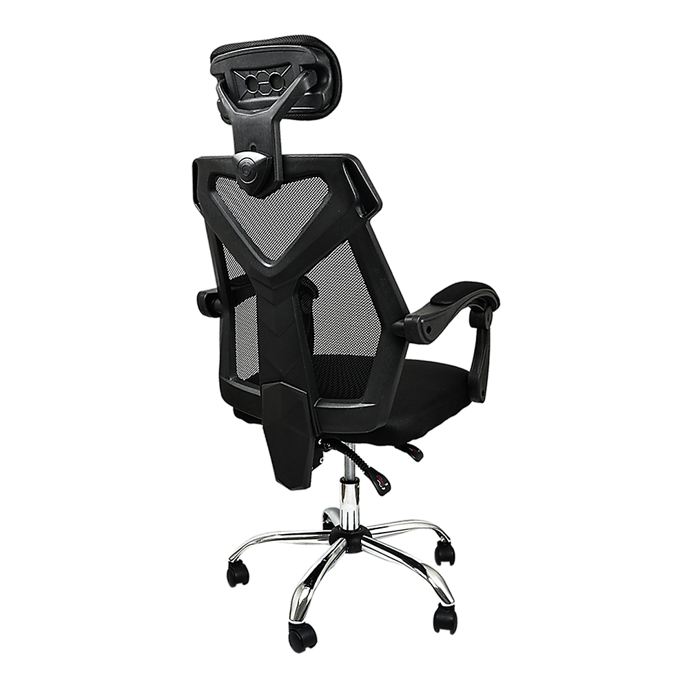 Office Chair Gaming Computer Chairs Mesh Back Foam Seat - Black - Cosy Abode