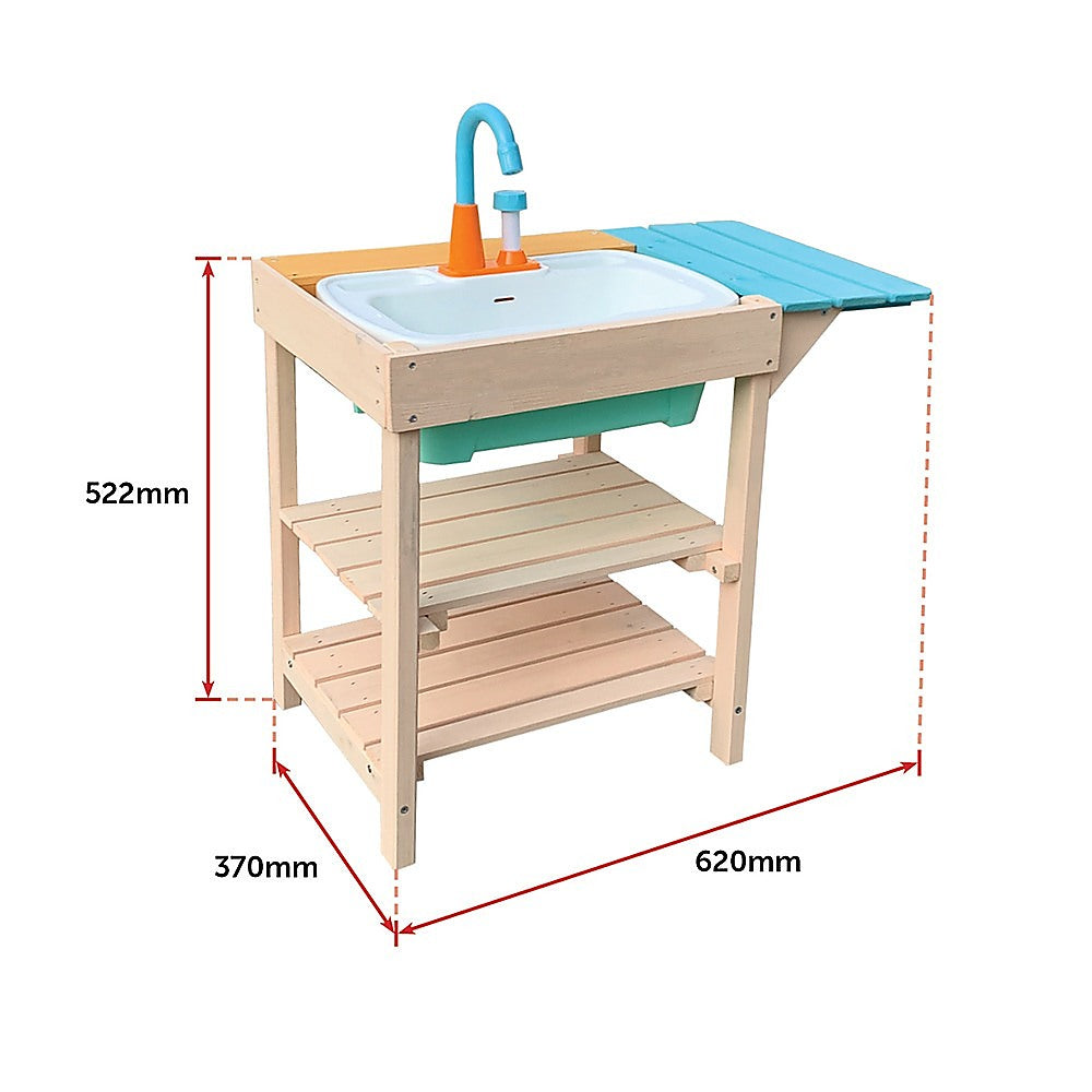 Childrens Outdoor Play Mud Kitchen Sand Pit - Cosy Abode