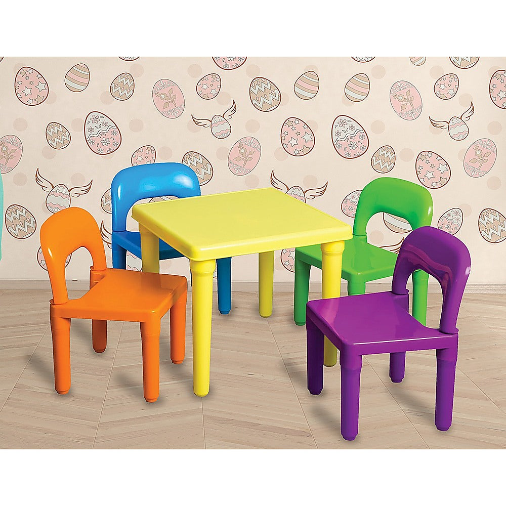 Kids Table and Chairs Play Set Toddler Child Toy Activity Furniture In-Outdoor - Cosy Abode