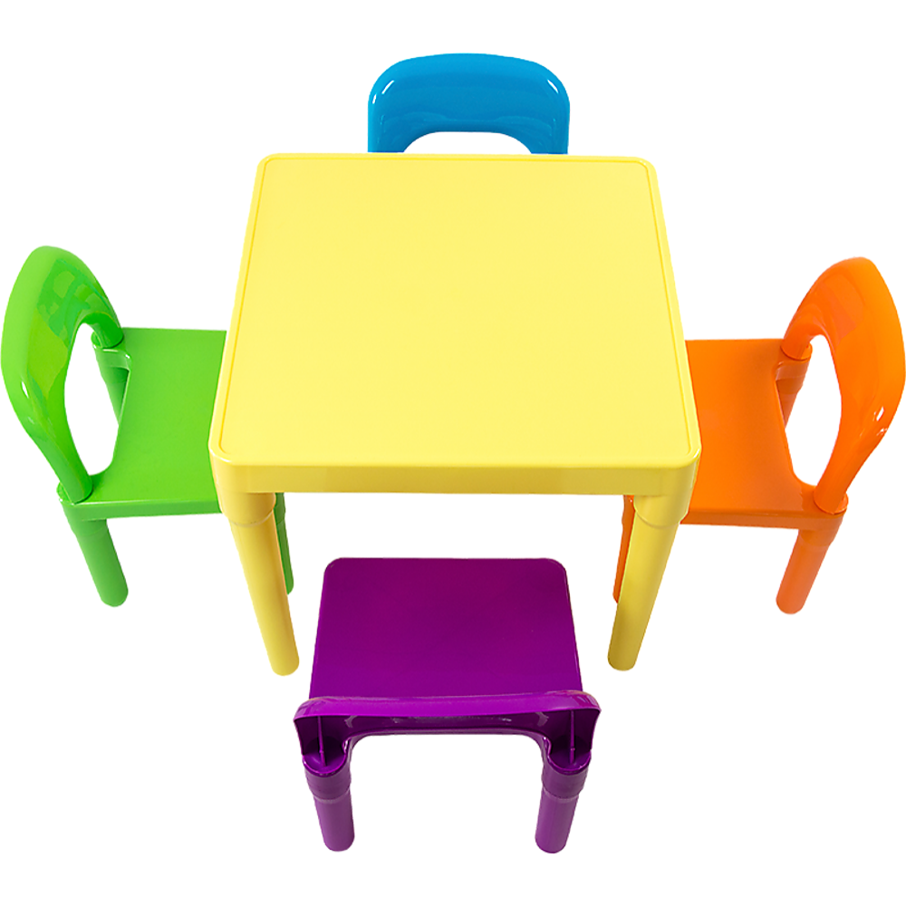 Kids Table and Chairs Play Set Toddler Child Toy Activity Furniture In-Outdoor - Cosy Abode