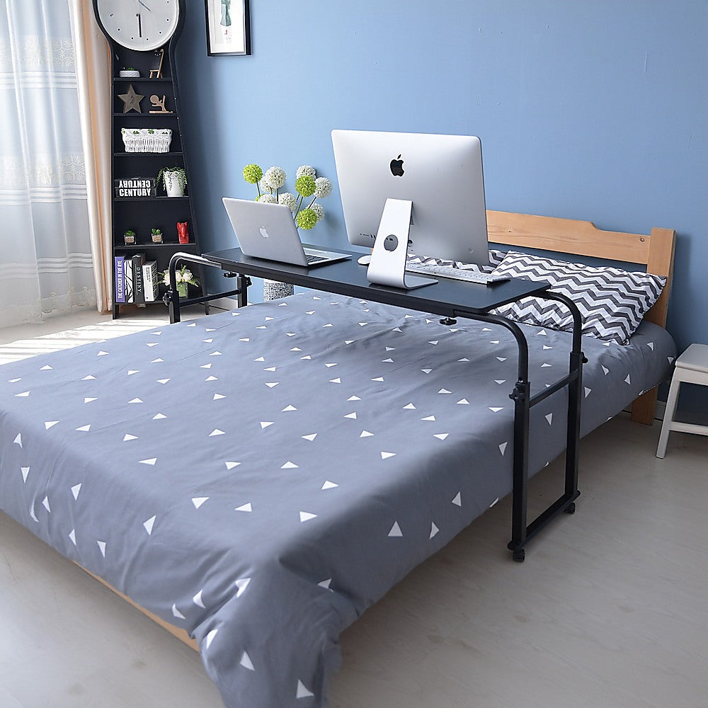 Overbed Table Work Laptop Desk with Wheels - Cosy Abode