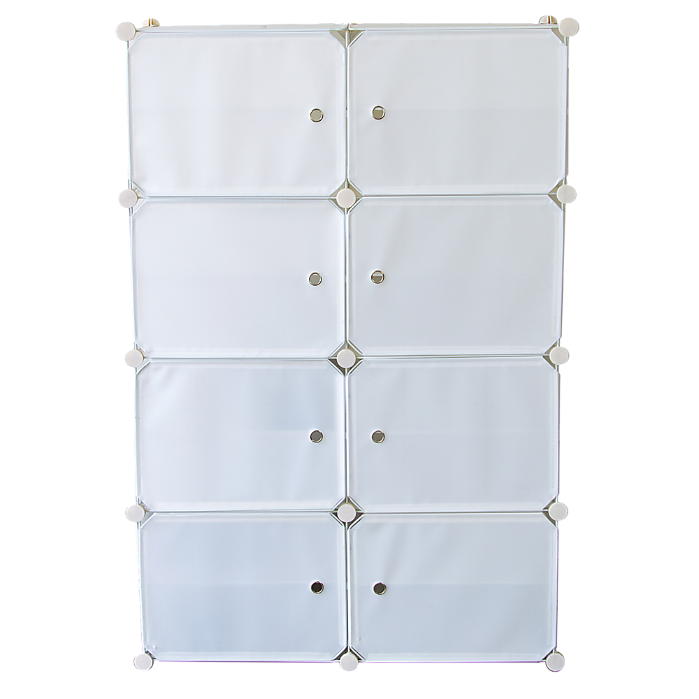 White Cube DIY Shoe Cabinet Rack Storage Portable Stackable Organiser Stand - Cosy Abode