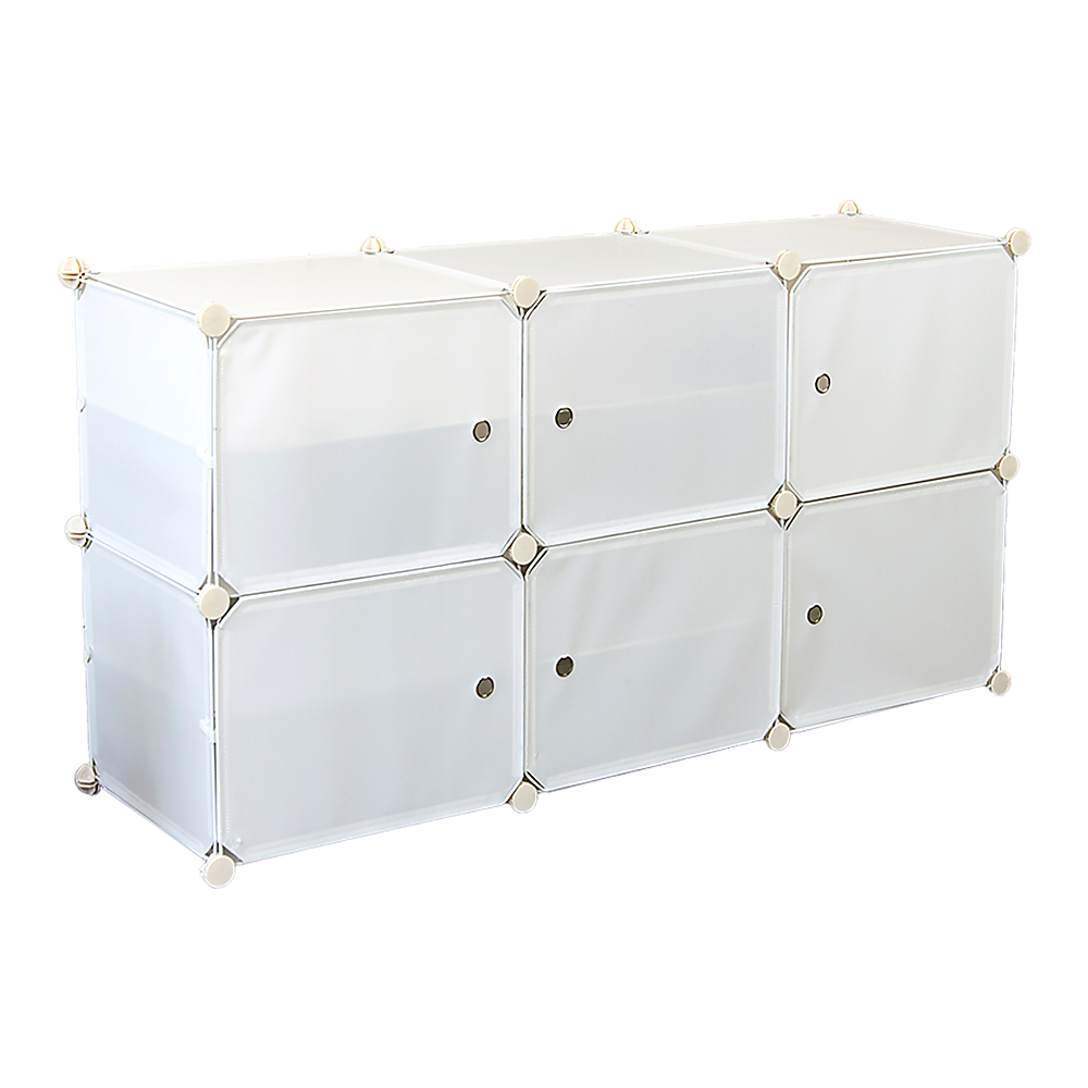 White Cube DIY Shoe Cabinet Rack Storage Portable Stackable Organiser Stand - Cosy Abode