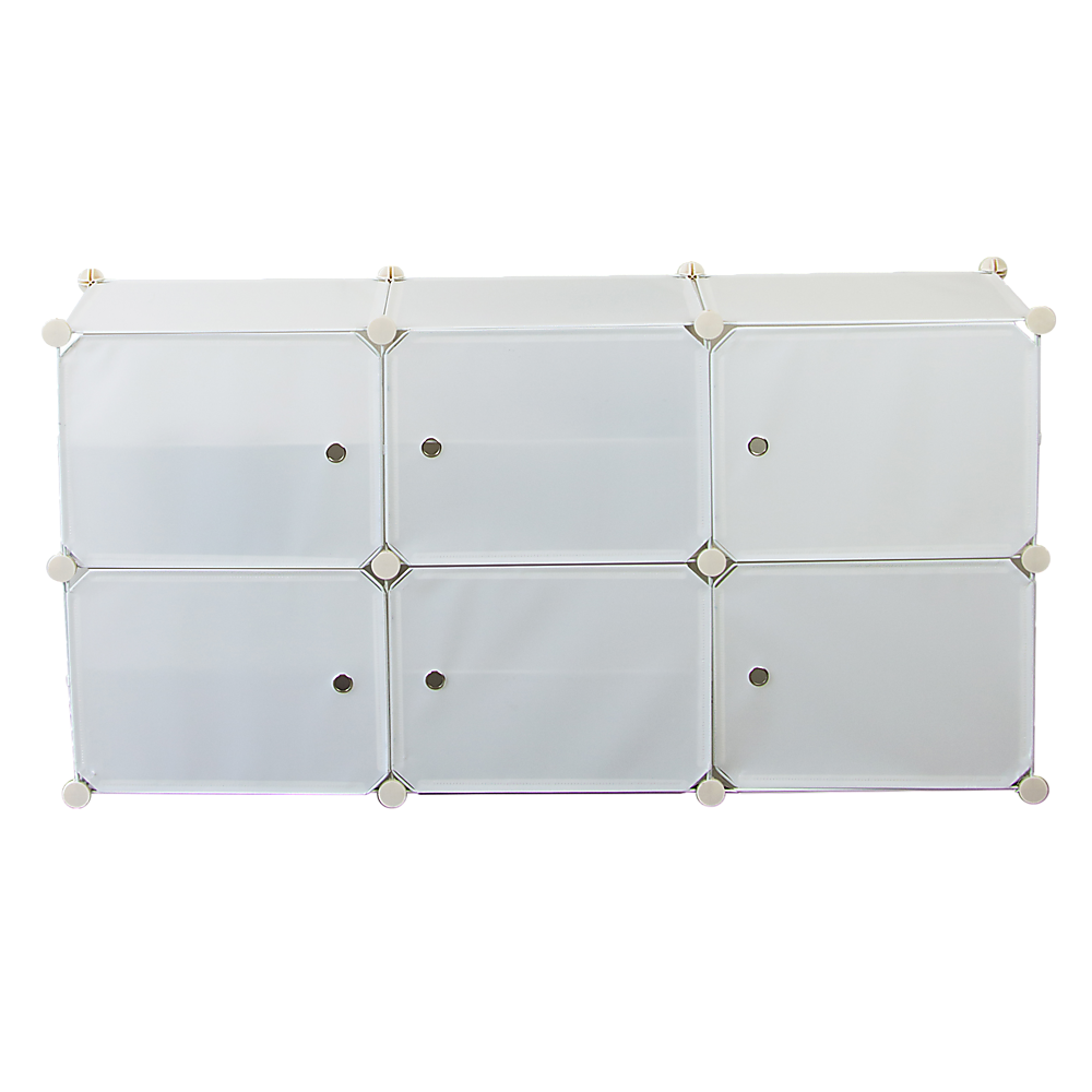 White Cube DIY Shoe Cabinet Rack Storage Portable Stackable Organiser Stand - Cosy Abode