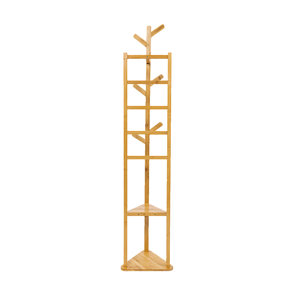 Wooden Tree Clothes Rack, Bag Hook and Hat Rack - Cosy Abode