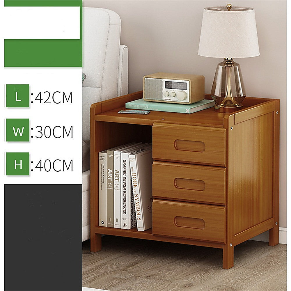 Bamboo Bedside Table Nightstand Storage Bedroom Sofa Side Stand - Cosy Abode