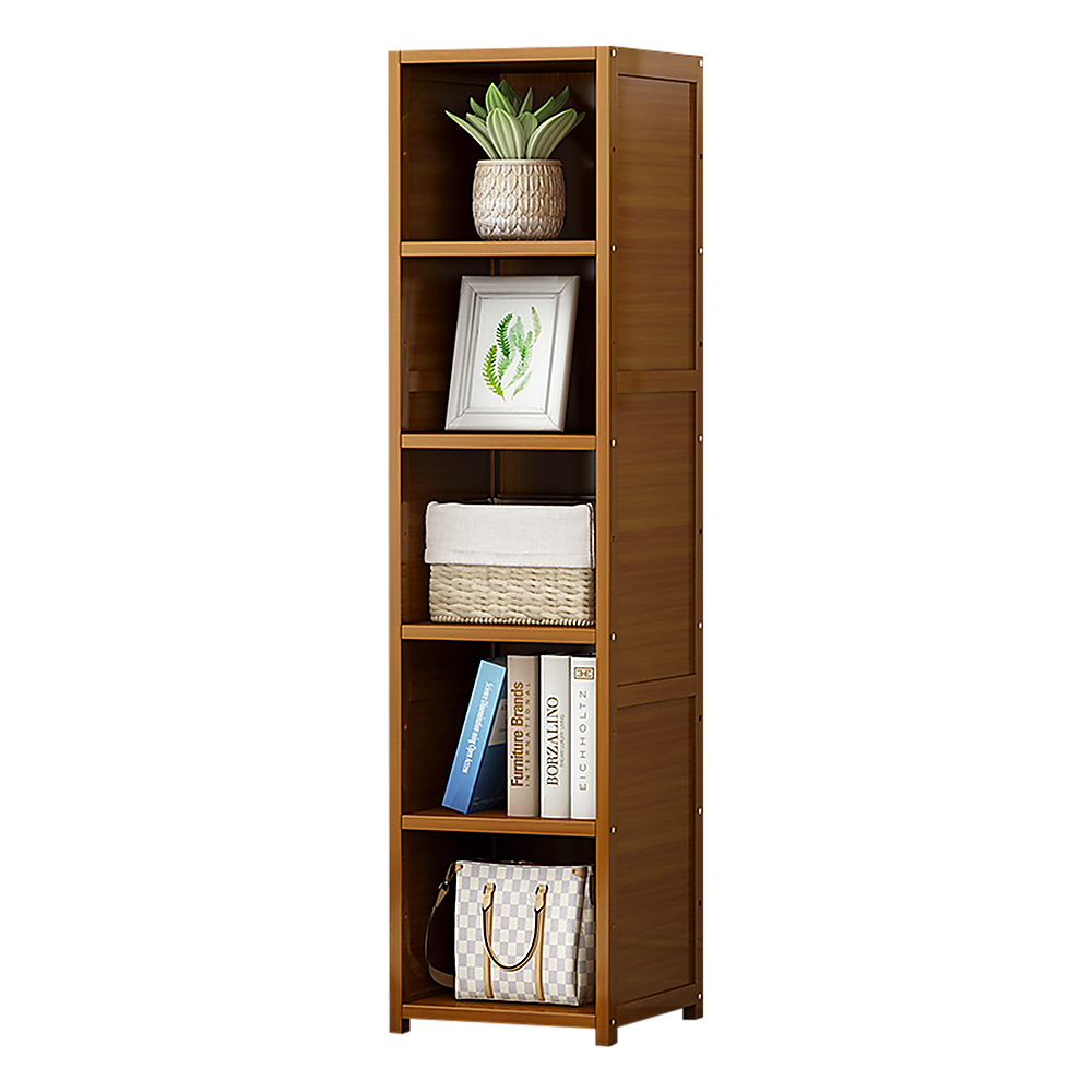 Bamboo Shelf Bookcase Display Storage Rack Stand Livingroom Bedroom - Cosy Abode
