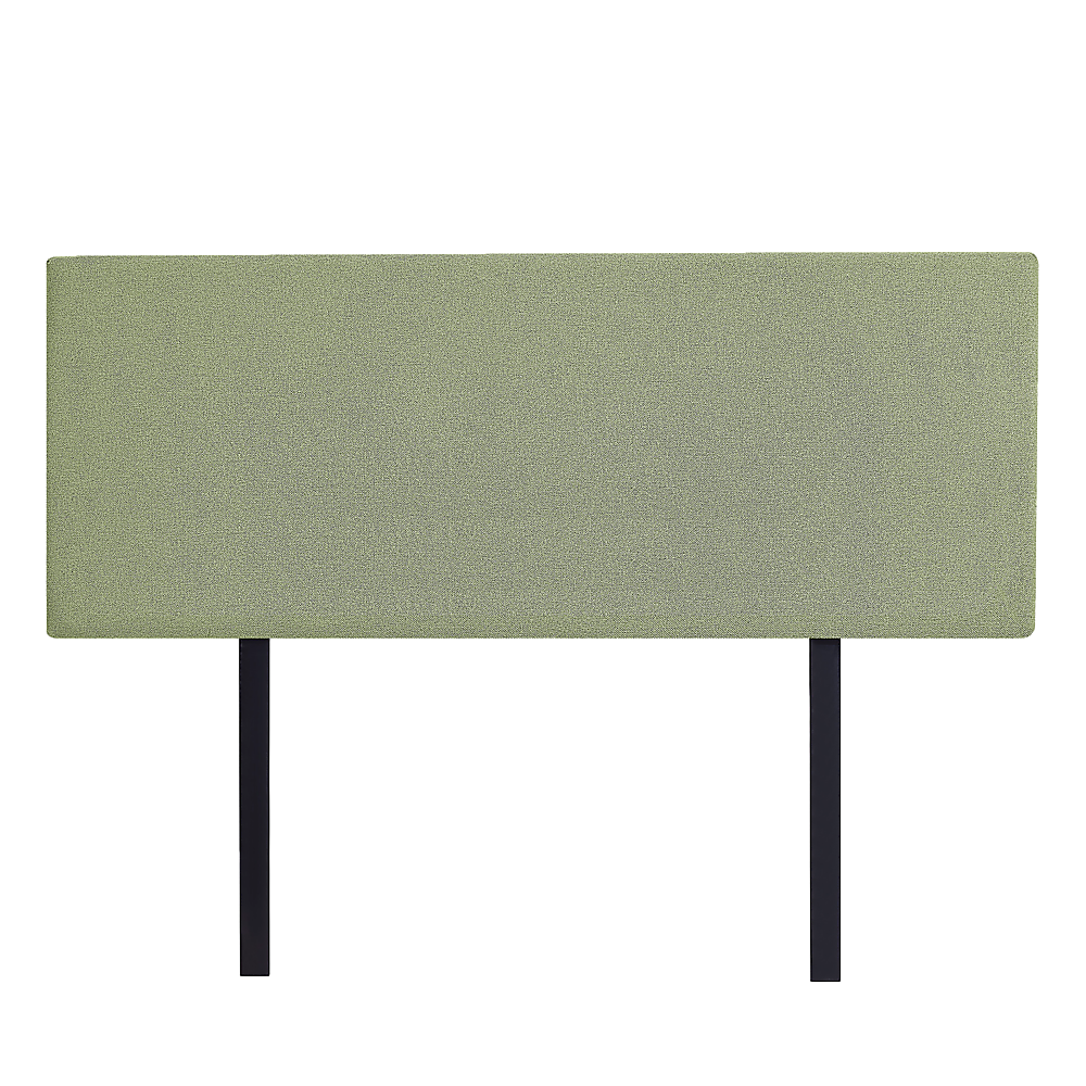 Linen Fabric Queen Bed Deluxe Headboard Bedhead - Olive Green - Cosy Abode
