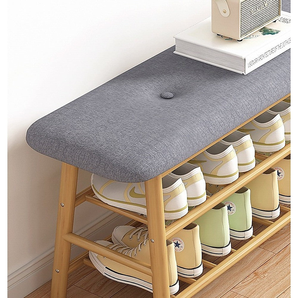 Shoe Stool Storage Rack Cabinet Multifunctional Space Saving - Cosy Abode