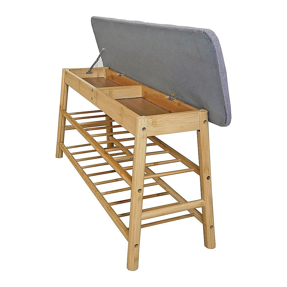 Shoe Stool Storage Rack Cabinet Multifunctional Space Saving - Cosy Abode