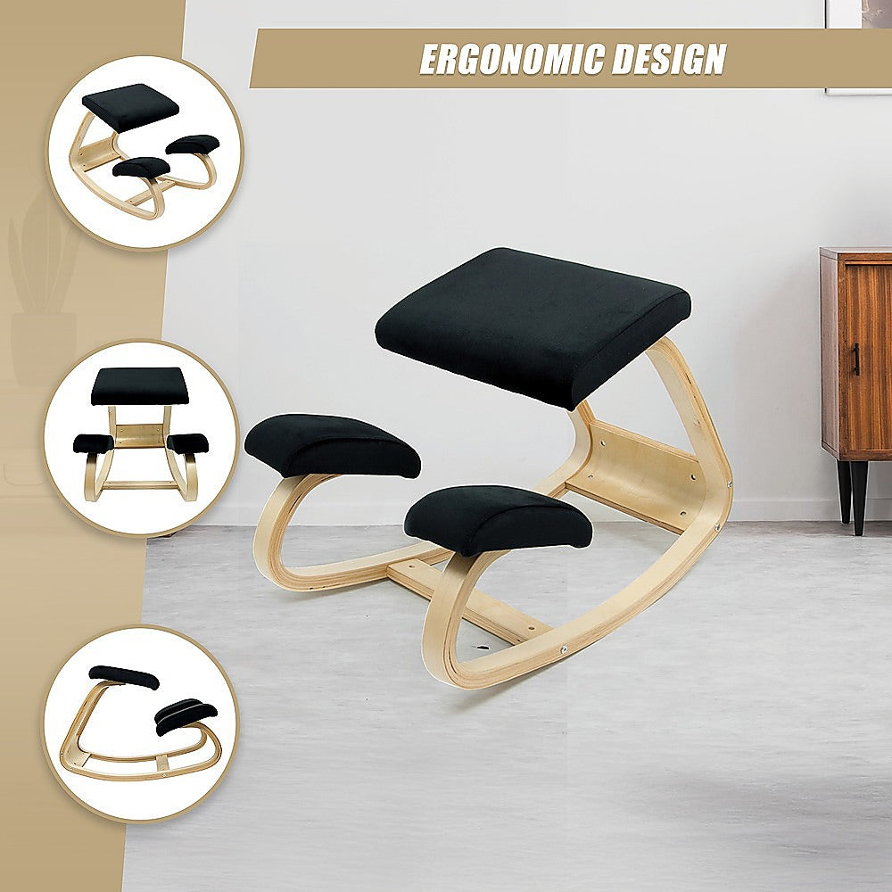 Kneeling Office Chair Ergonomic Rocking Posture Improving Stool - Cosy Abode