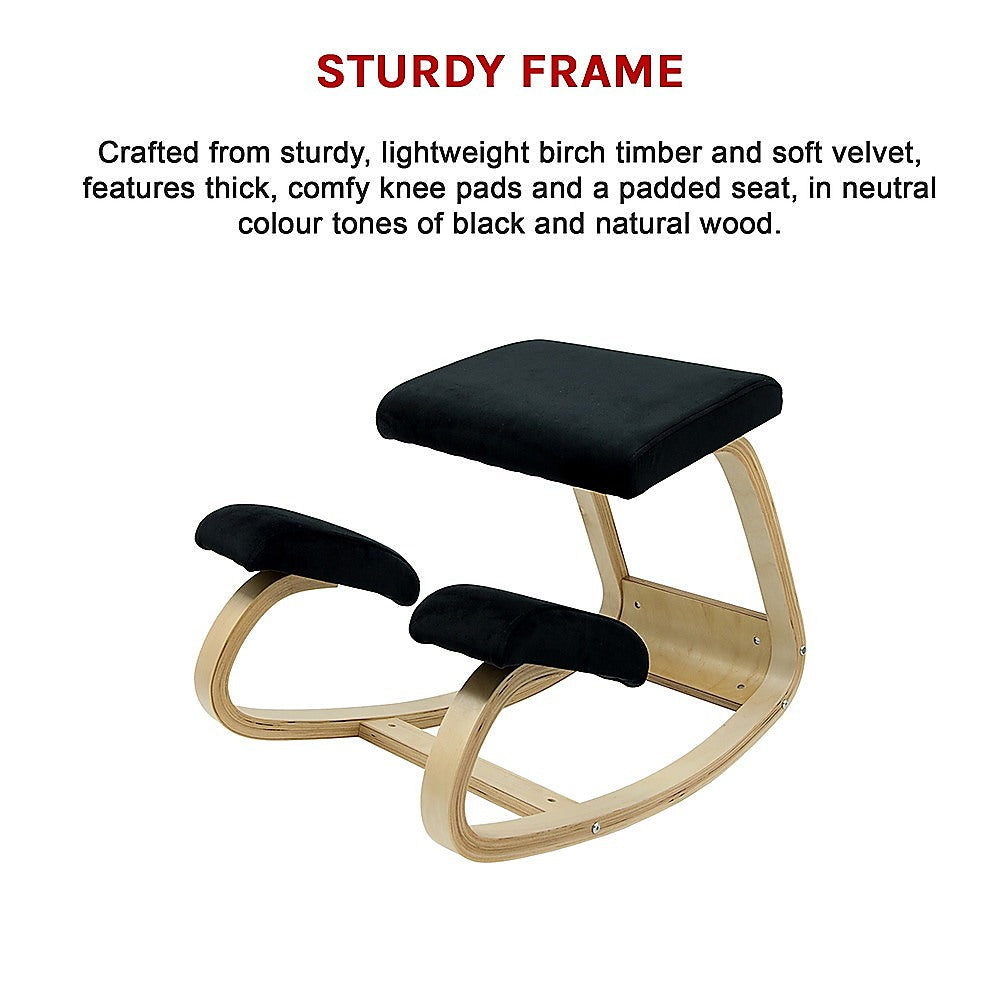 Kneeling Office Chair Ergonomic Rocking Posture Improving Stool - Cosy Abode