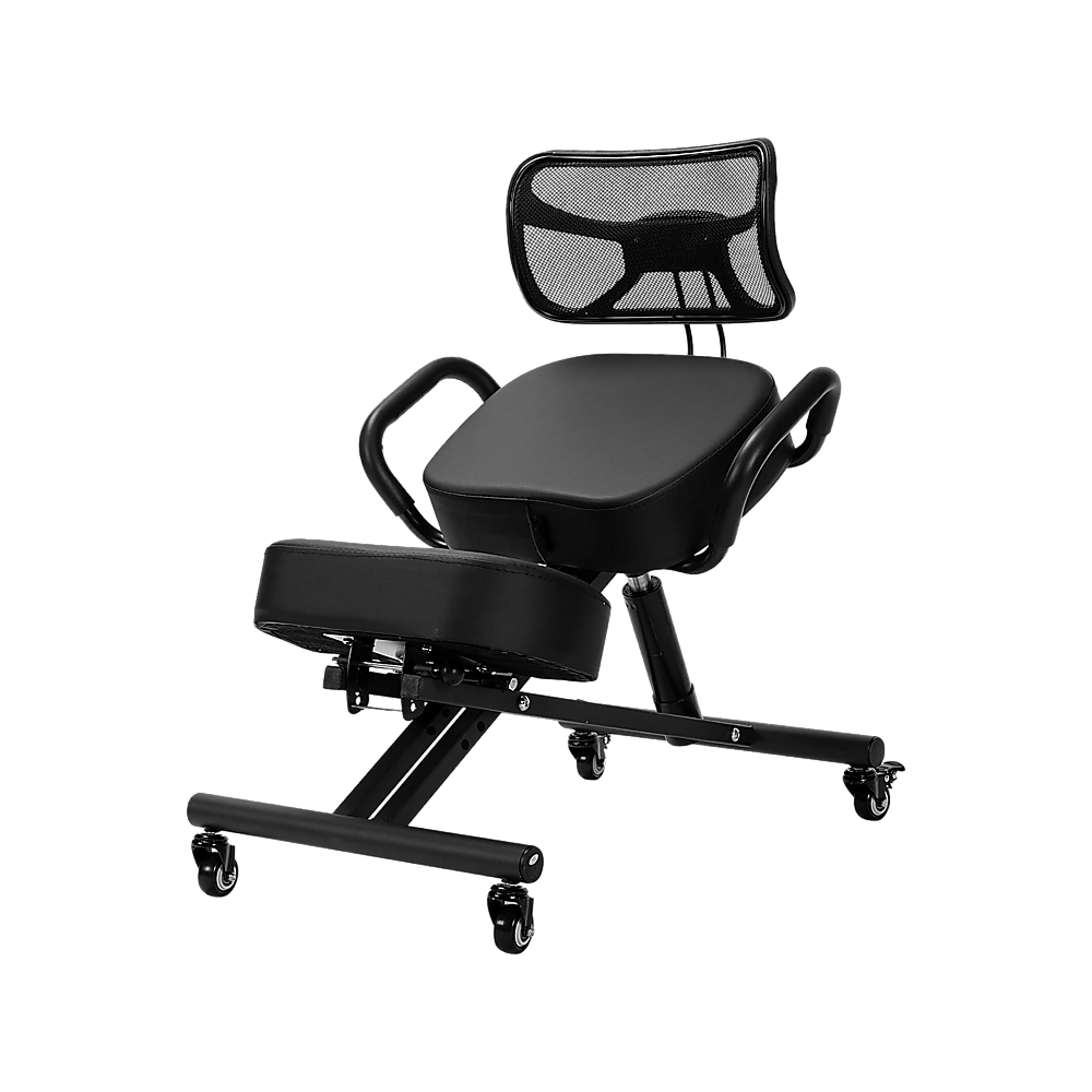 Ergonomic Kneeling Posture Chair with Backrest Adjustable Height and Casters - Cosy Abode