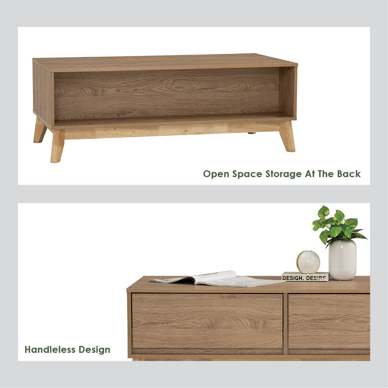Hirado Coffee Table - Natural - Cosy Abode