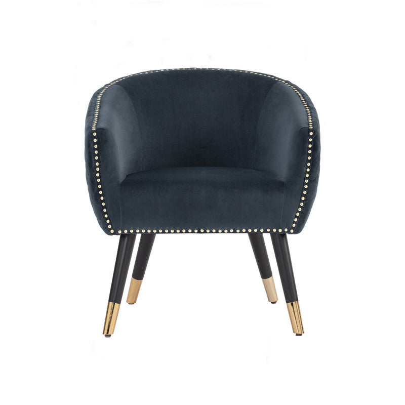 Deniz Lounge Chair Tub Chair Accent Armchair - Blue - Cosy Abode