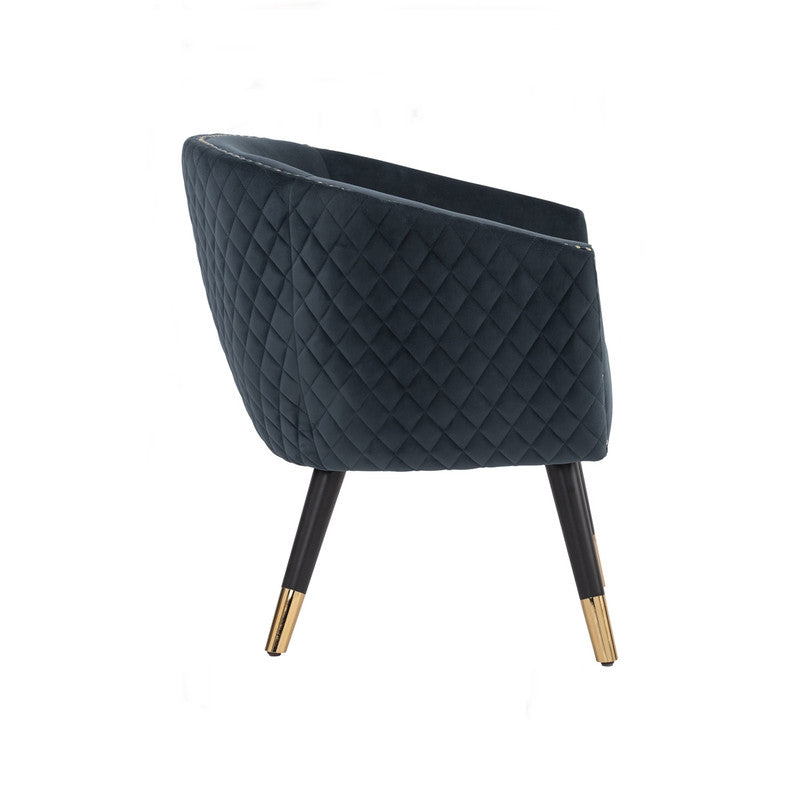 Deniz Lounge Chair Tub Chair Accent Armchair - Blue - Cosy Abode