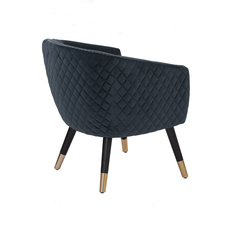 Deniz Lounge Chair Tub Chair Accent Armchair - Blue - Cosy Abode