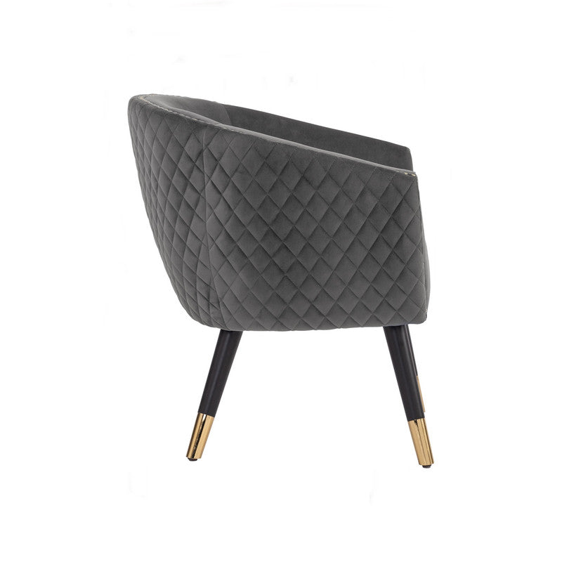 Deniz Lounge Chair Tub Chair Accent Armchair - Grey - Cosy Abode