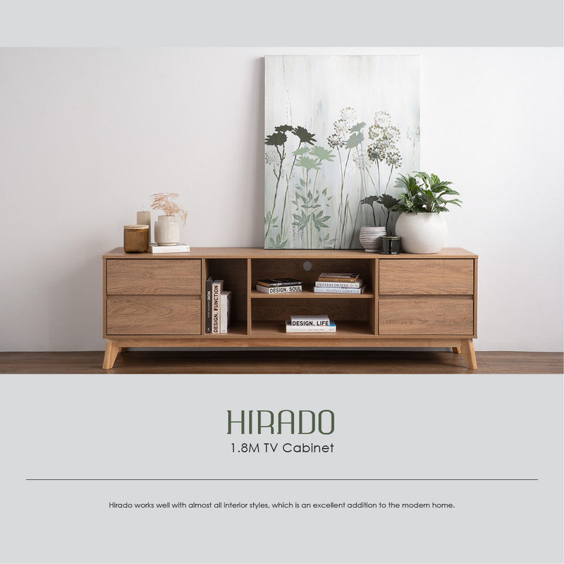 Hirado Entertainment TV Unit - Natural - Cosy Abode