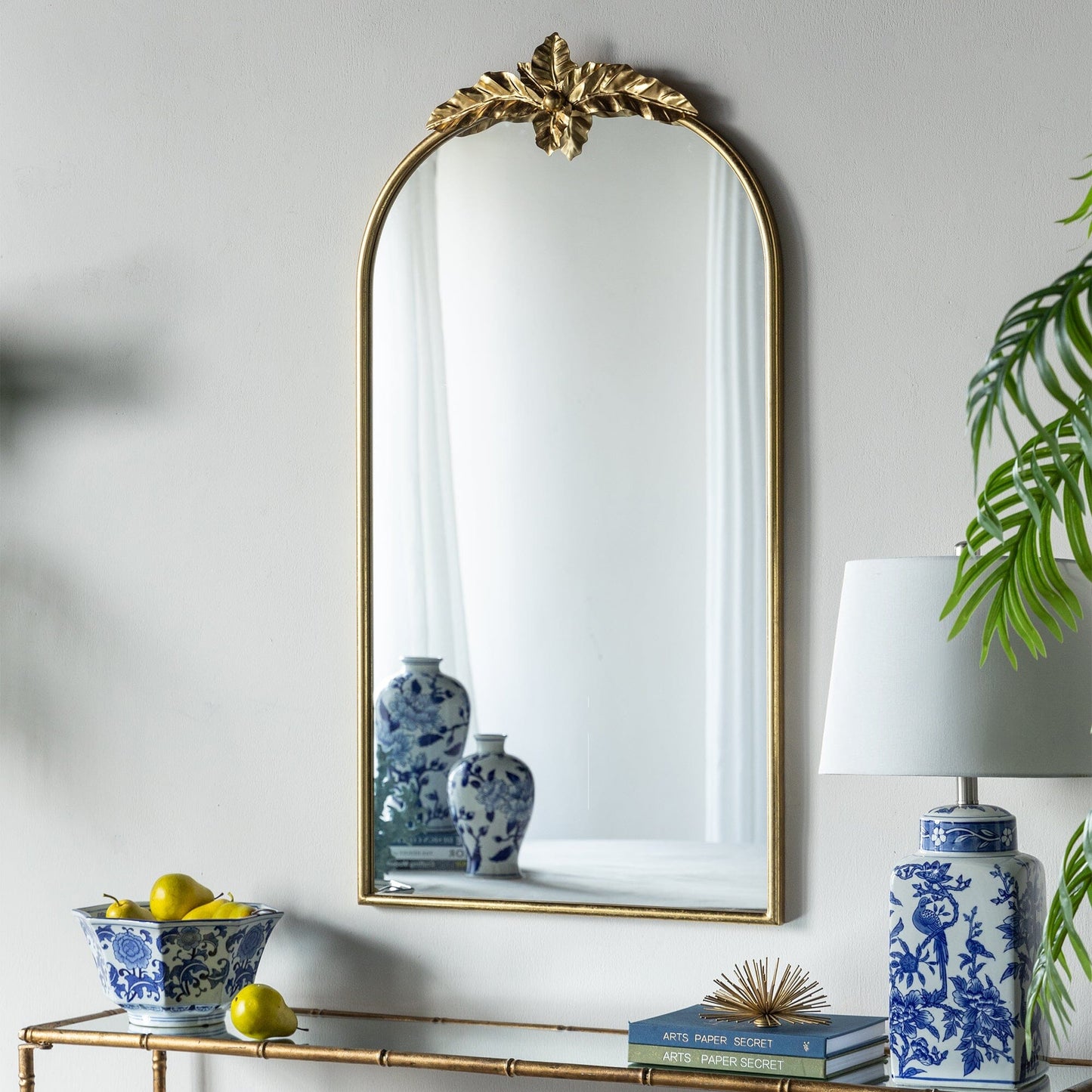 Marion Tall Wall Mount Mirror - Gold 107cm x 61cm - Cosy Abode