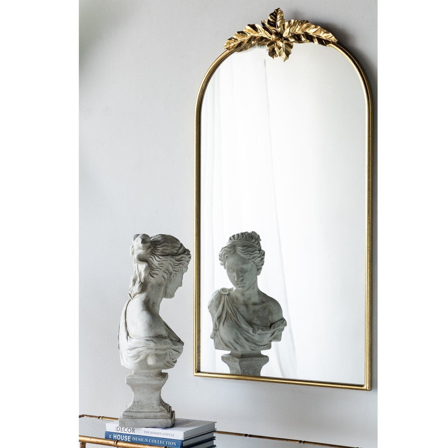 Marion Tall Wall Mount Mirror - Gold 107cm x 61cm - Cosy Abode