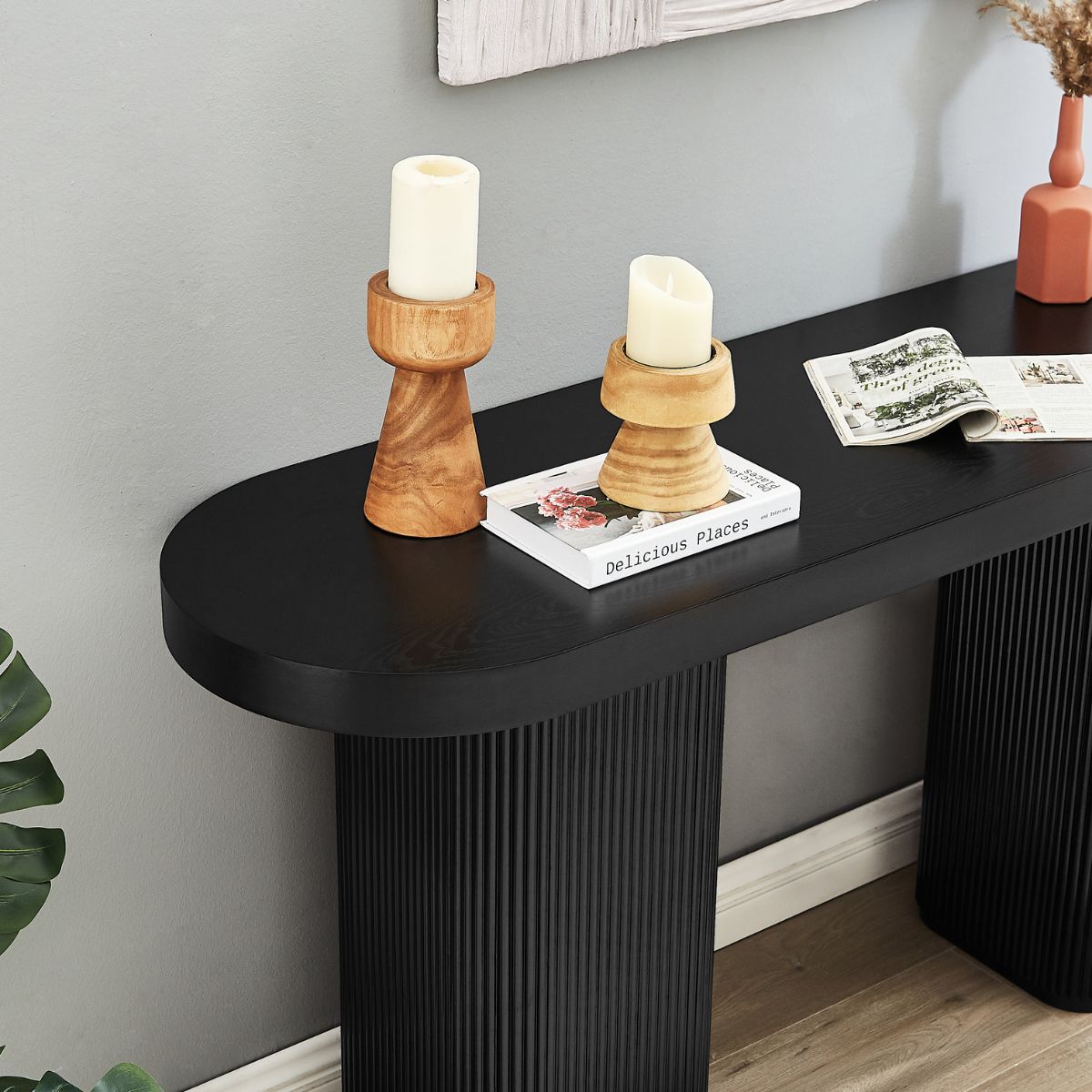 Tate Console Table - Black - Cosy Abode