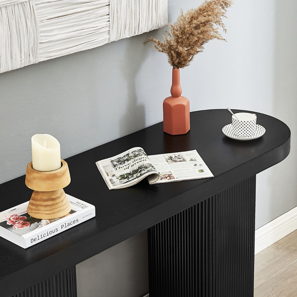 Tate Console Table - Black - Cosy Abode