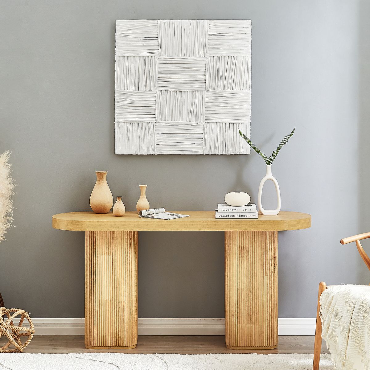 Tate Console Table - Natural - Cosy Abode