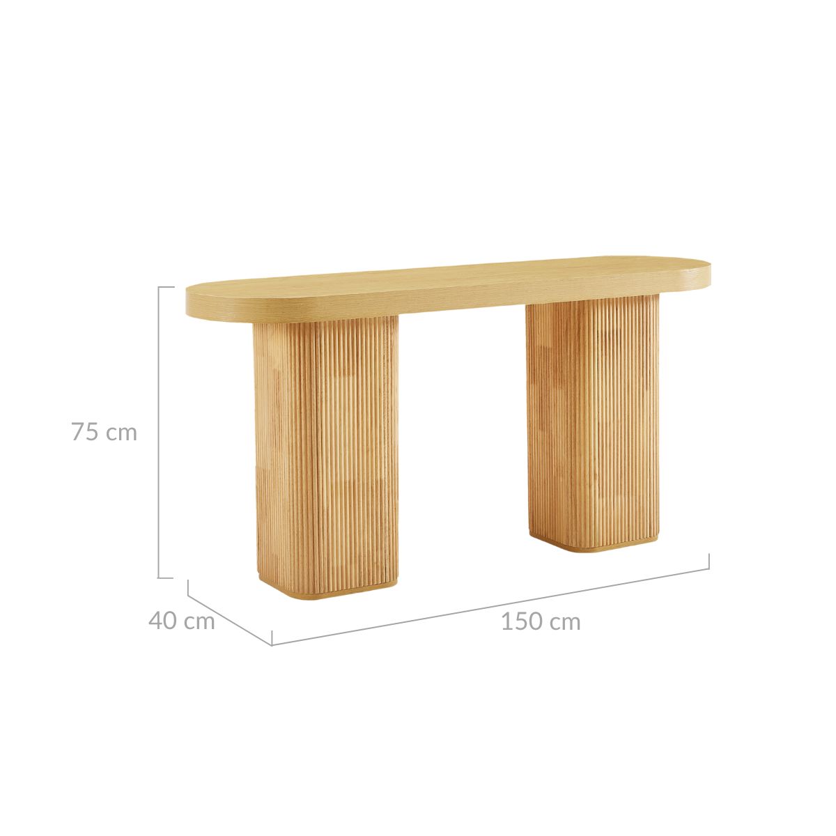 Tate Console Table - Natural - Cosy Abode