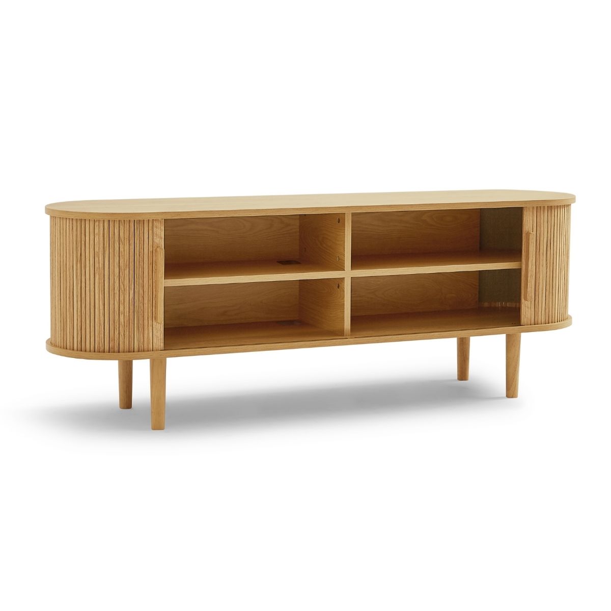 Tate Column TV Stand in Natural 160cm - Cosy Abode