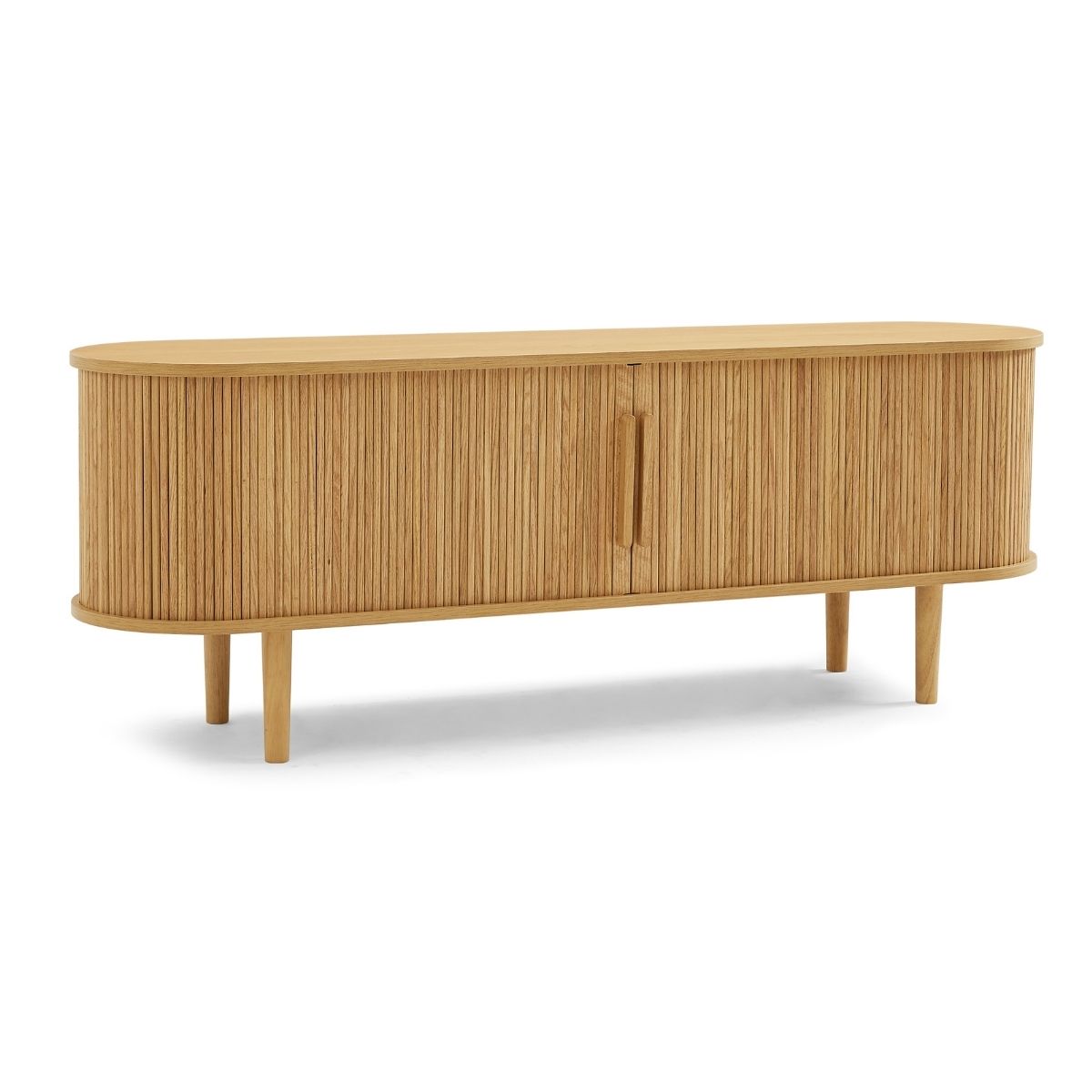 Tate Column TV Stand in Natural 160cm - Cosy Abode