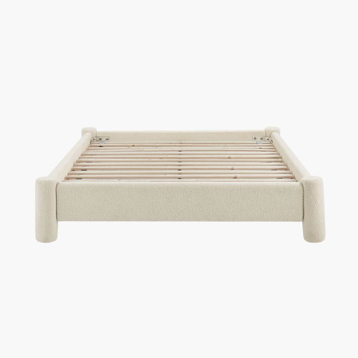 Zara Modern Boucle Fabric Bed Base - Double - Cosy Abode