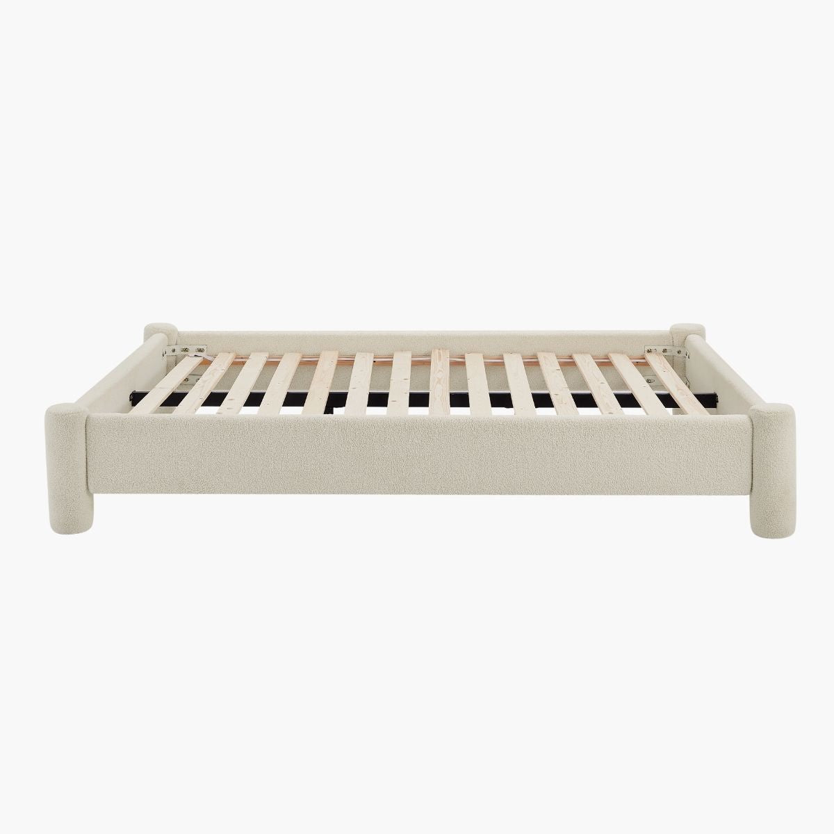 Zara Modern Boucle Fabric Bed Base - Double - Cosy Abode